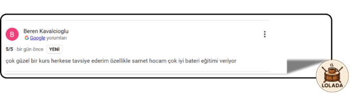 Lolada Öğrenci Yorumları | Loldada DrumHouse Kartal İstanbul Müzik Kursu Dersleri