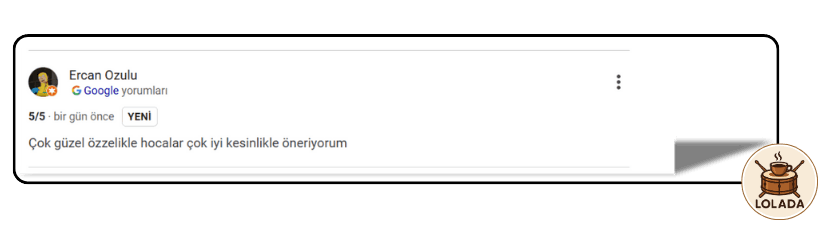 Lolada Öğrenci Yorumları | Loldada DrumHouse Kartal İstanbul Müzik Kursu Dersleri