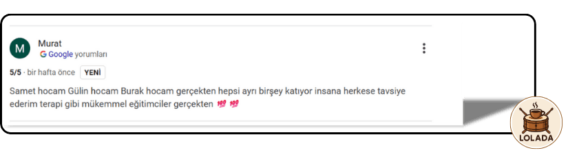 Lolada Öğrenci Yorumları | Loldada DrumHouse Kartal İstanbul Müzik Kursu Dersleri